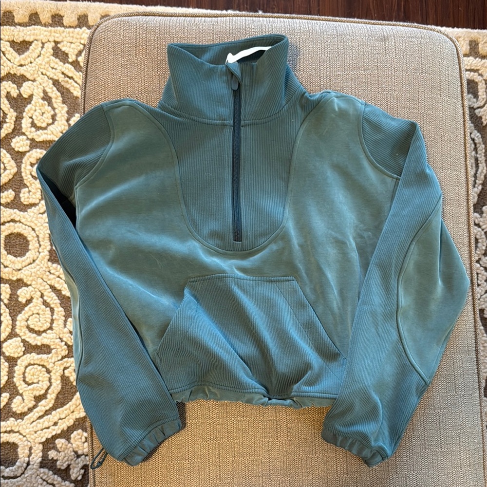 Lululemon Athletica Teal Quarter-Zip Pullover